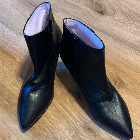 sole bliss Shoes Sole Bliss Dressy Black Leather Short Boot Poshmark